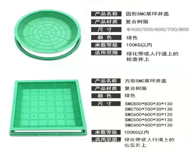 孙吴树脂复合种植井盖展示